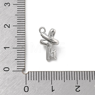 Brass Micro Pave Cubic Zirconia Pendants KK-D283-21P-1