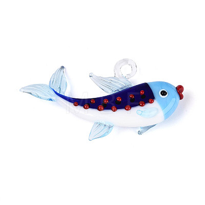 Handmade Lampwork Big Pendants LAMP-T025-04A-1