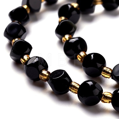 Natural Obsidian Beads Strands G-M367-07A-1