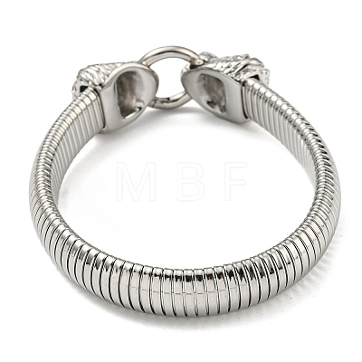 304 Stainless Steel Flat Snake Chain Bracelet BJEW-B076-04P-1