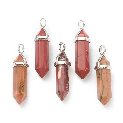 Natural Mookaite Pendants X-G-M378-01P-A21-1