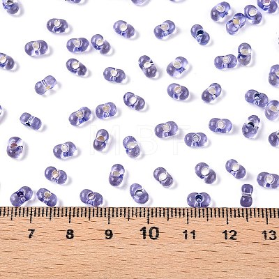 Baking Paint Transparent Glass Seed Beads SEED-N006-05H-1