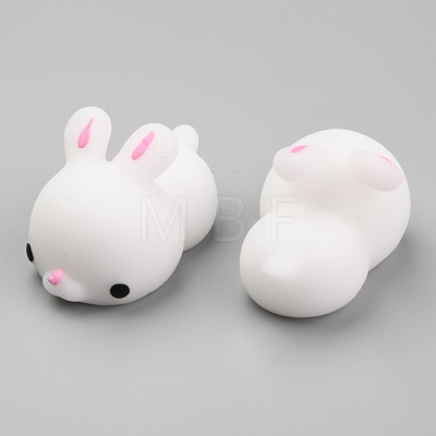 Rabbit Shape Stress Toy AJEW-H125-08-1