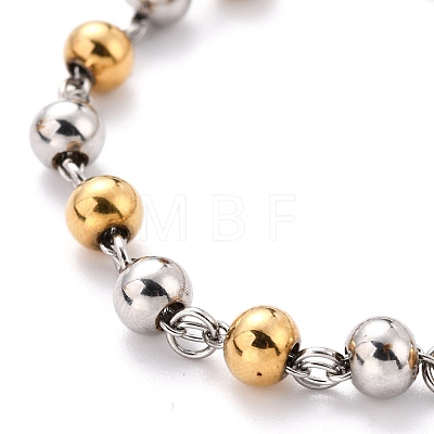 304 Stainless Steel Charm Bracelets STAS-B021-16GP-1