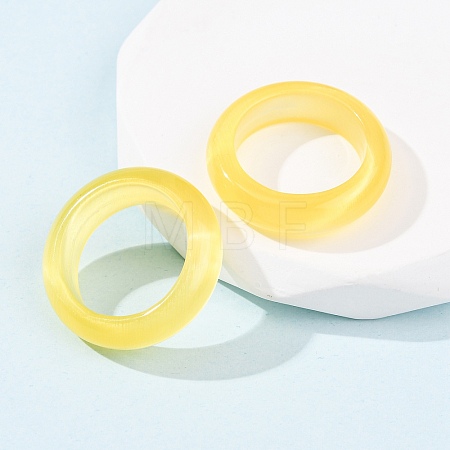 Cat Eye Finger Rings RJEW-G363-01A-16-1