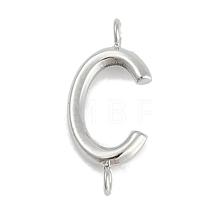 304 Stainless Steel Letter Connector Charms STAS-M108-01P-03-1