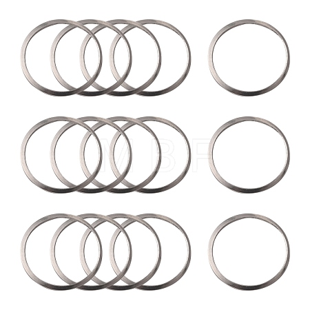 Non-Tarnish 201 Stainless Steel Linking Rings X-STAS-F192-001P-03-1