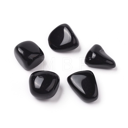 5Pcs Natural Black Obsidian Beads G-FS0002-05-1