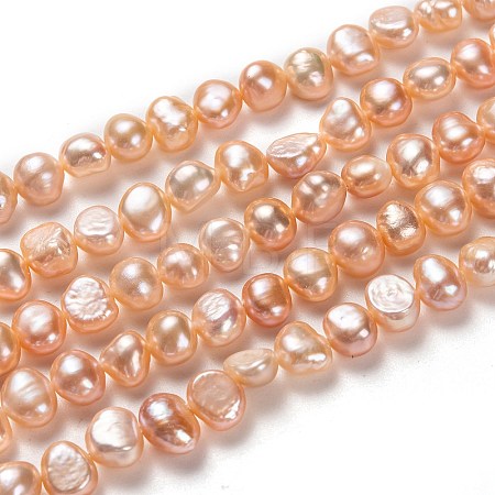Natural Cultured Freshwater Pearl Beads Strands PEAR-L033-45C-01-1