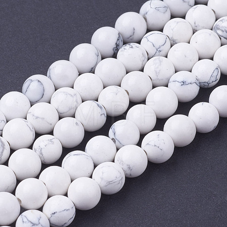 Synthetic Howlite Beads Strands X-G-E110-6mm-5-1