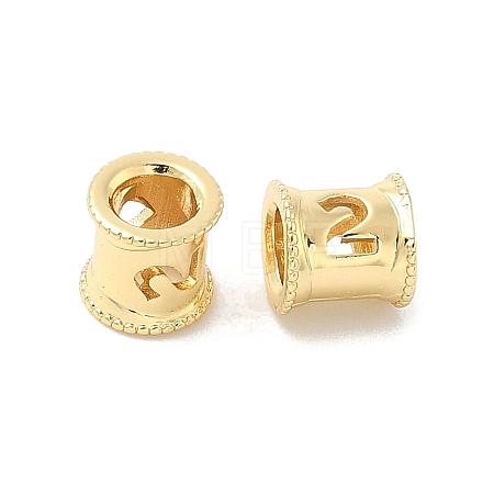 Brass European Beads KK-B166-01G-2-1