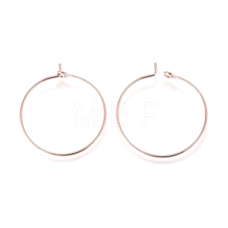 Brass Wine Glass Charm Rings Hoop Earrings X-EC067-2RG-1