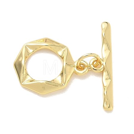 Brass Toggle Clasps KK-CBA42CA-01C-G-1