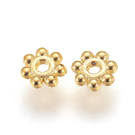 Tibetan Style Alloy Daisy Spacer Beads K08SK012-1