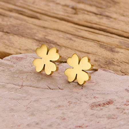 304 Stainless Steel Stud Earrings EJEW-I321-03G-1