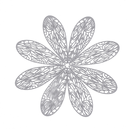 430 Stainless Steel Filigree Pendants X-STAS-S108-11A-1