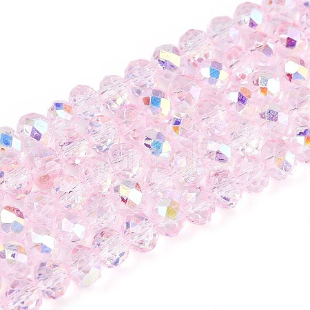 Transparent Glass Beads Strands LS-EGLA-N016-4mm-04-1