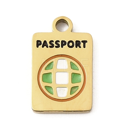 304 Stainless Steel Enamel Charms LS-STAS-I336-22G-1