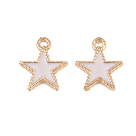 Alloy with Enamel Charms AL-CBA9C31-06G-D-1