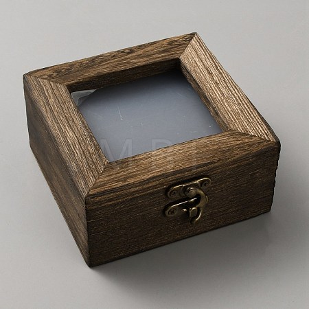 Wooden Display Cases with Visible Window CON-WH0100-25-1