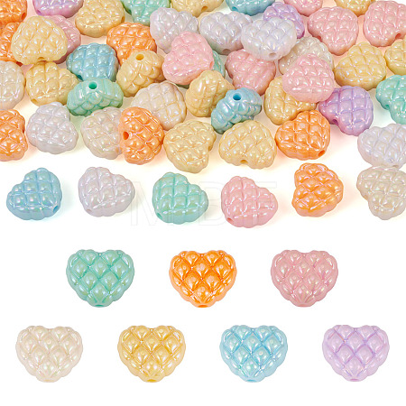 50Pcs Opaque Acrylic Beads OACR-TA0004-65-1
