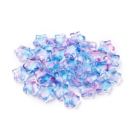 Electroplate Glass Beads EGLA-E059-G11-1