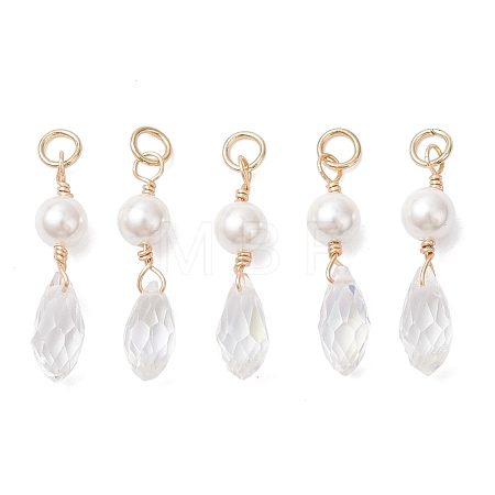 Shell Pearl & Glass Pendants PALLOY-JF04717-1