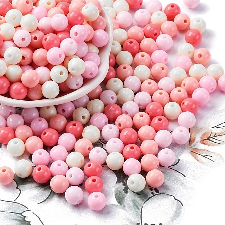 Opaque Acrylic Beads SACR-Q004-02C-1