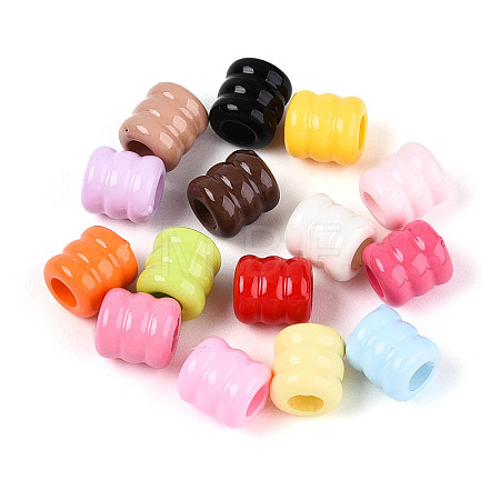 Opaque Acrylic Beads OACR-N139-06-1