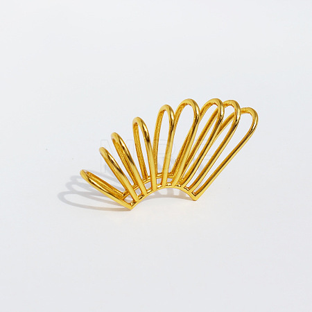 Brass Hollow Spring Cuff Earrings FS-WG2B78B-01-1