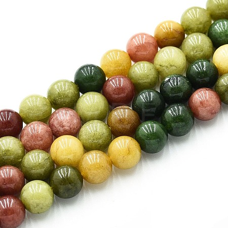 Natural Quartz Beads Strands G-N355-8mm-04-1