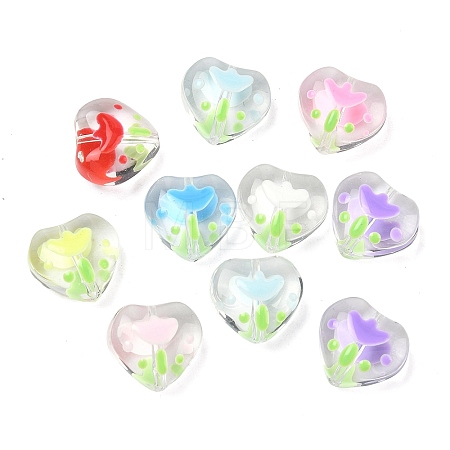 Handmade Lampwork Enamel Beads LAMP-A014-07-1