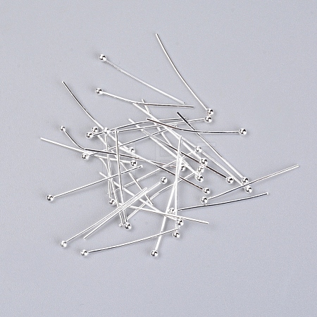 Brass Ball Head Pins KK-WH0043-03C-02-1