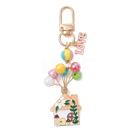 Alloy Enamel Pendant Decoration HJEW-JM04801-1