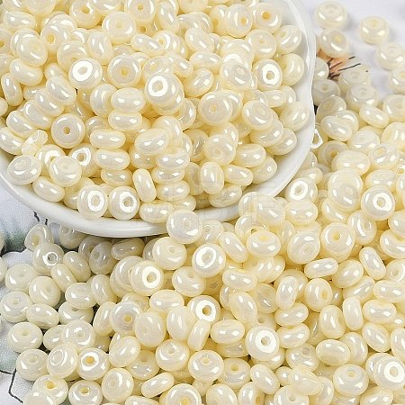 Opaque Colours Luster Glass Seed Beads SEED-P008-01C-05-1