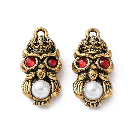 304 Stainless Steel & ABS Plastic Pearl Pendants PL-L002-04AG-01-1