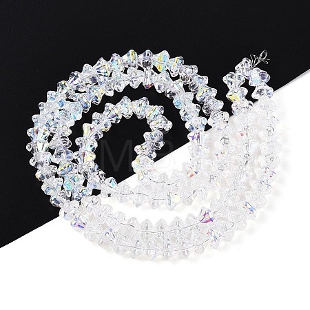 Electroplate Glass Beads Strands EGLA-T021-22A-1