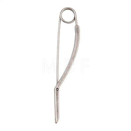 Alloy Extra Large Safety Pin Brooches JEWB-Z051-01P-02-1