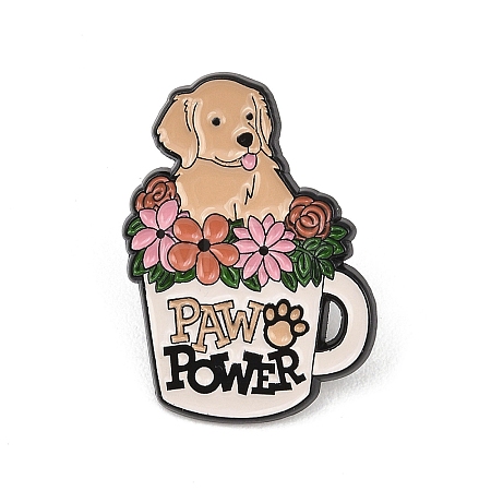 PAW POWER Colorful Enamel Pins JEWB-L027-04EB-02-1