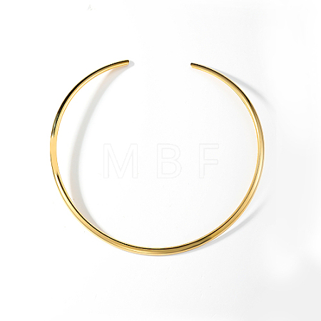 201 Stainless Steel Simple Thin Collar Necklace VA8858-1
