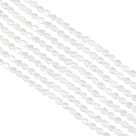 2 Strands Natural Cultured Freshwater Pearl Beads Strands PEAR-GO0001-28-1