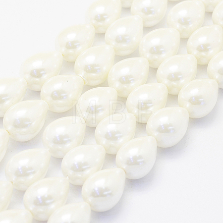 Shell Pearl Beads Strands BSHE-P024-10-1