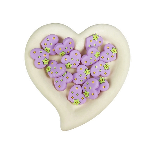 Heart Food Grade Eco-Friendly Silicone Beads PW-WG51534-08-1