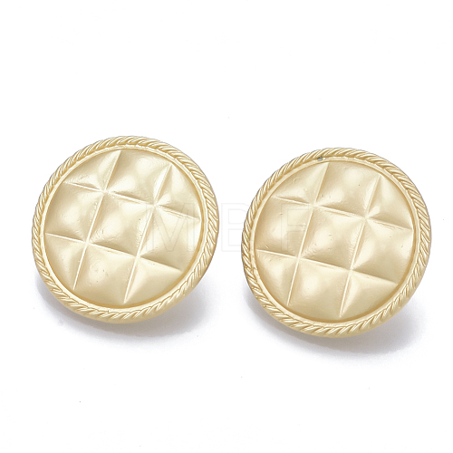 Smooth Surface Alloy Stud Earrings X-PALLOY-T064-22MG-1