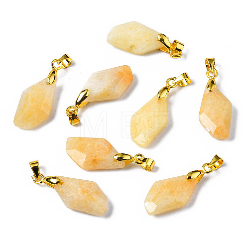 Natural Topaz Jade Pendants G-Q998-008G-1