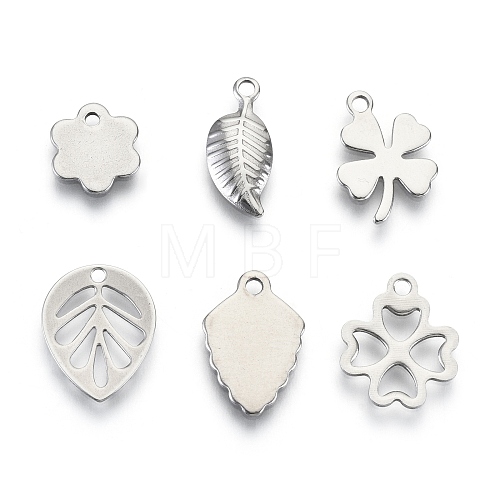 Non-Tarnish 201 Stainless Steel Charms STAS-R118-02-1