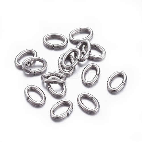 304 Stainless Steel Open Jump Rings X-STAS-F221-40P-K-1