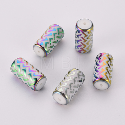 Electroplate Glass Beads EGLA-T009-19F-1