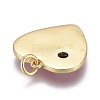 Brass Micro Pave Cubic Zirconia Pendants KK-M205-12B-01G-2
