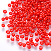 8/0 Baking Paint Glass Round Seed Beads SEED-S036-01B-15-1